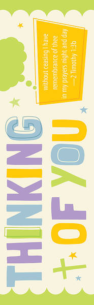 Picture of Thinking of You Bookmark - Pack of 25