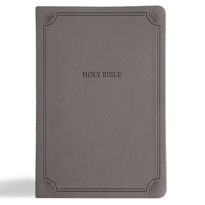 Picture of NASB Large Print Thinline Bible, Value Edition, Charcoal Leathertouch