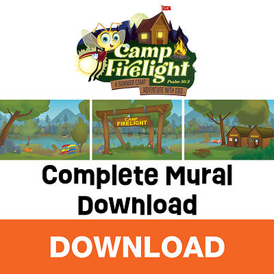 Picture of VBS 2024 Camp Firelight Decorating Murals - Complete Decorating Mural Download