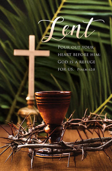 Lent Pour Out Your Heart Bulletin