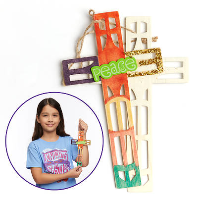 Picture of Vacation Bible School (VBS) 2020 Knights of North Castle Artist Cut Wood Cross (Pkg of 12)