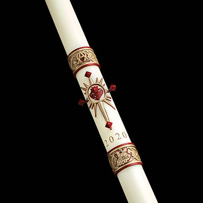 Picture of Cathedral Sacred Heart Paschal Candle 1-3/4" x 36"