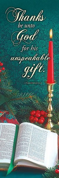 Picture of Unspeakable Gift Christmas 3' x 5' Banner