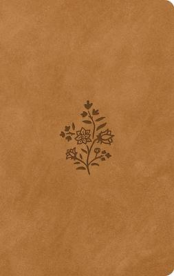 Picture of ESV Large Print Value Thinline Bible (Trutone, Nubuck Caramel, Wildflower Design)