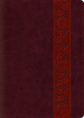 Picture of ESV Study Bible, Large Print (Trutone, Mahogany, Trellis Design, Indexed)