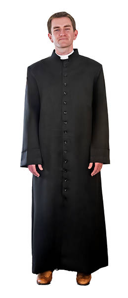 Picture of MDS Cassock Traditional Style 18 Button Large