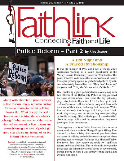 Faithlink - 7/26/2020  Police Reform  Part 2