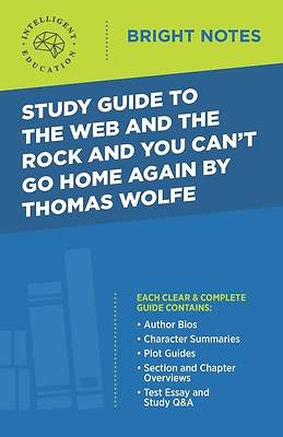 Picture of Study Guide to The Web and the Rock and You Can't Go Home Again by Thomas Wolfe