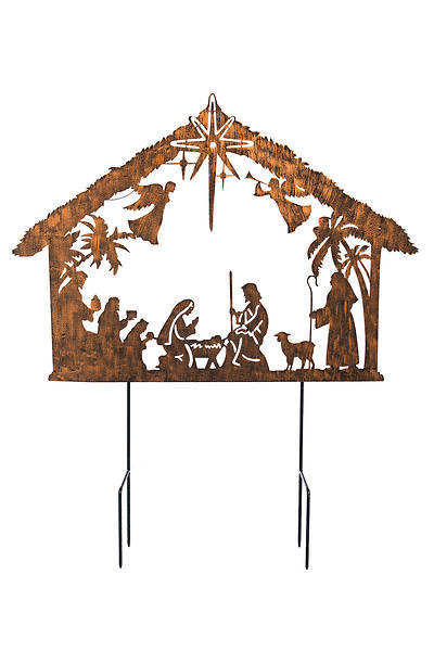 Picture of Solar Illuminated Nativity Stake