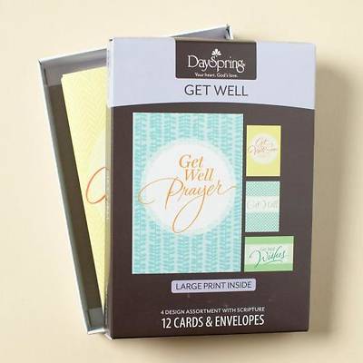 Picture of Large Print - Get Well Boxed Cards - Box of 12