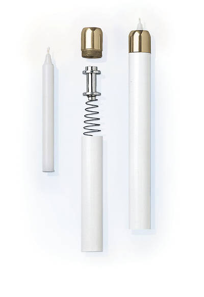 Picture of Artistic RW 10 Brasstone Tube Candles - Pair