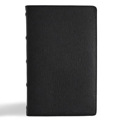 Picture of NASB Single-Column Personal Size Bible, Holman Handcrafted Edition, Black Premium Goatskin