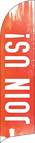 Picture of Join Us Brush Stroke Flag Banner