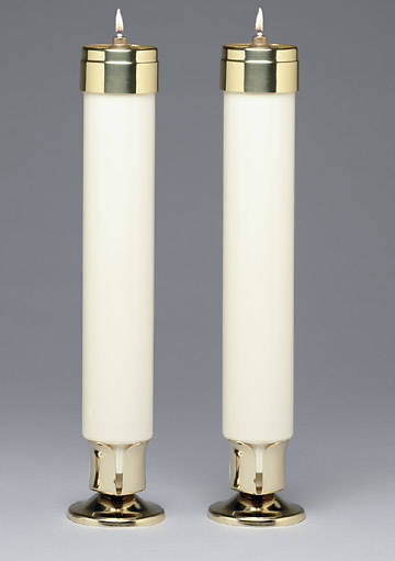 Picture of Emkay Altar Elite Lite Recyclable Liquid Wax Candles - 12" X 2"