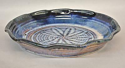 Picture of Porcelain Pie Plate - Pastel Blue