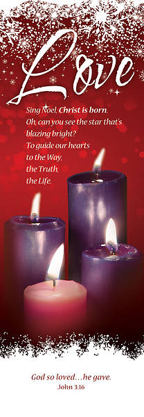 Picture of Love Advent Week 4 Banner 2 x 6 Fabric