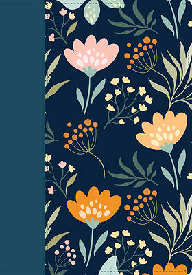 Picture of Santa Biblia Rvr60, Edición Zíper Con Referencias, Letra Grande (Sentipiel, Azul/Floral, Índice, Letra Roja)