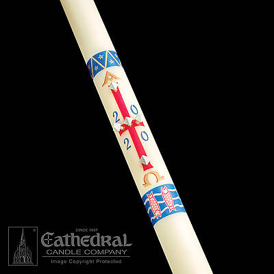 Picture of Cathedral Benedictine Paschal Candle 3" x 48"