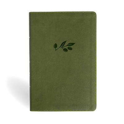 Picture of NASB Personal Size Giant Print Bible, Olive Leathertouch, Indexed