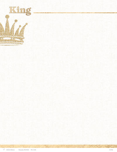 Picture of King Crown Christmas Letterhead