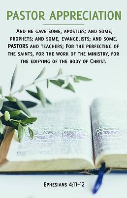 Picture of And He Gave Bulletin (Pkg 100) Pastor Appreciation