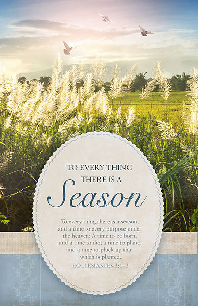Picture of There is a Season Funeral Bulletin - Pack of 100
