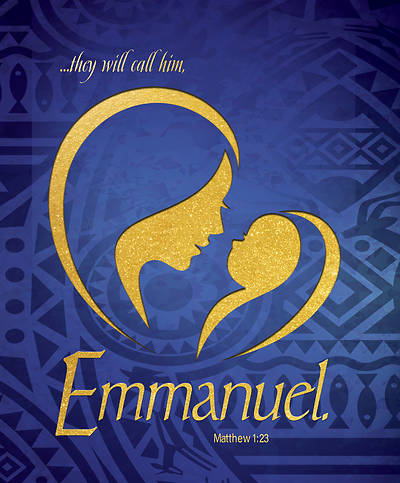 Picture of Emmanuel Nativity Christmas Bulletin, Large (Pkg of 50)