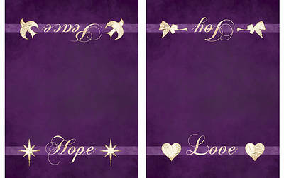 Picture of Chrismons Advent Altar Frontal  - Purple