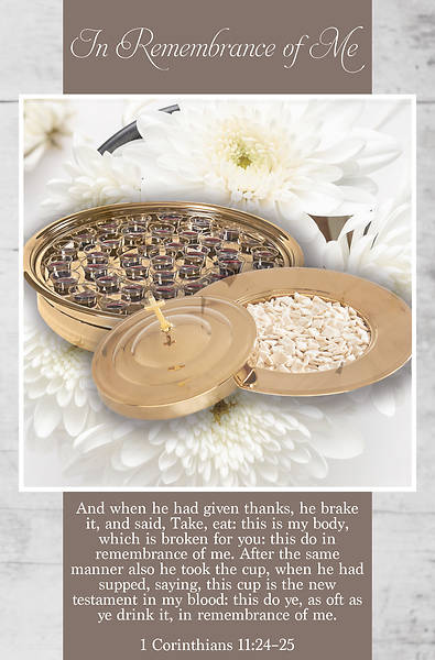 Picture of In Remembrance of Me Communion Regular Size Bulletin