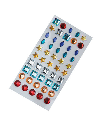 Picture of Vacation Bible School Adhesive Gems one sheet of 50 gems