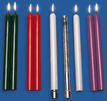 Picture of Candle Outer Shell Tube 10" x 7/8" Straight Socket Four Seasons