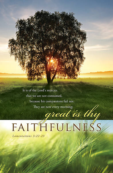 Picture of Faithfulness General Regular Size Bulletin