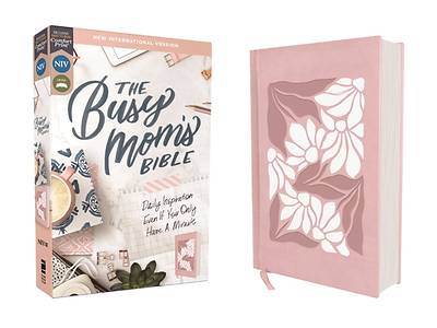 Picture of Niv, the Busy Mom's Bible, Leathersoft Over Board, Pink, Red Letter, Comfort Print