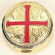 Picture of Koleys K125PYX 25 Host Cap Red Enamel Cross