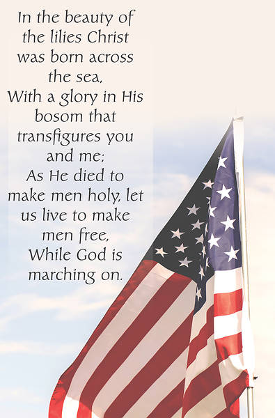 Picture of In The Beauty Hymn Patriotic Regular Size Bulletin