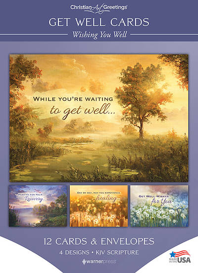 Wishing You Well Get Well Cards - Box of 12