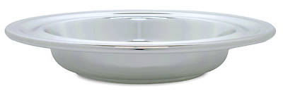 Picture of Aluminum Silvertone Offering Plate with Red IHS Mat