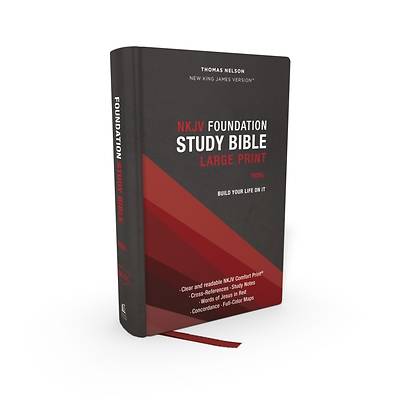 Picture of Nkjv, Foundation Study Bible, Large Print, Hardcover, Red Letter, Comfort Print