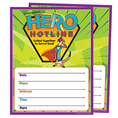 Picture of Vacation Bible School (VBS) Hero Hotline Small Promotional Poster (Pkg of 2)