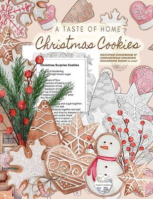 Picture of A Taste of Home CHRISTMAS COOKIES RECIPES COOKBOOK & CHRISTMAS COOKIES COLORING BOOK in one!