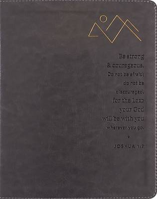 Picture of Niv, Journal the Word Bible (Perfect for Note-Taking), Double-Column, Leathersoft, Gray, Red Letter, Comfort Print