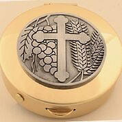 Koleys K127-12 Host Cap Brass Pyx