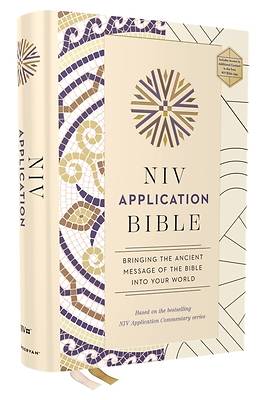 NIV Application Bible, Hardcover, Multi-Cream, Red Letter, Comfort Print