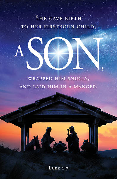 Picture of A Son Nativity Christmas Bulletin (Pkg of 50)