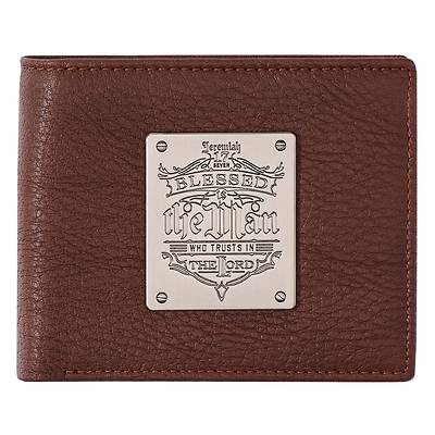 Wallet Leather Blessed Is the Man Jeremiah 17
