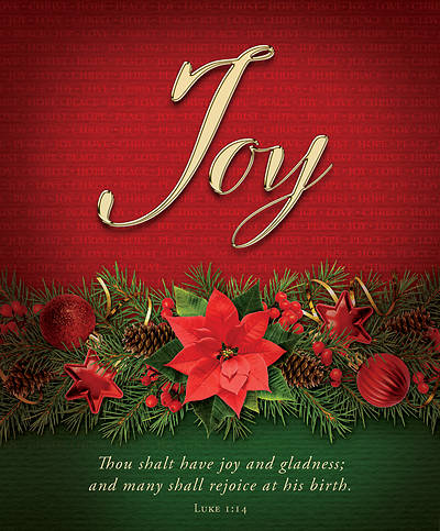 Picture of Joy Advent Poinsettia Legal Size Bulletin