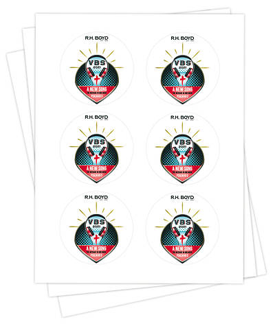 Picture of Vacation Bible School VBS 2021 A New Song The Message in Our Music Sticker Sheets PK25