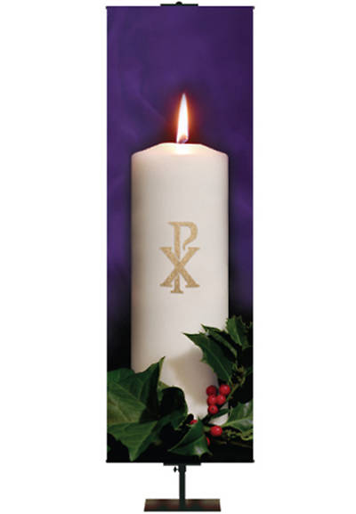 Picture of Photo Series Chi-Rho Purple Advent Banner 18" x 60"
