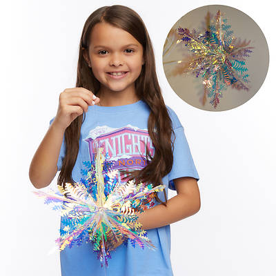 Picture of Vacation Bible School (VBS) 2020 Knights of North Castle Decorating Metallic Snowflakes (Pkg of 2)
