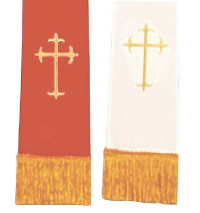 Picture of Reversible Red/White Latin Cross Stole